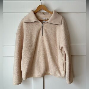 ELLE • Cozy Sherpa 1/4 Zip • Size L